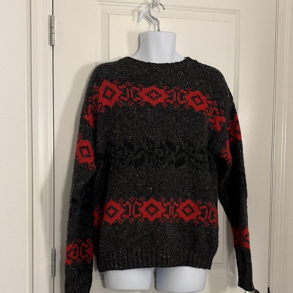 VTG Nordic Fair Isle Sweater Cotton Blend Xl Gorpcore